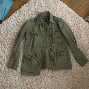 army green cargo jacket from the GAP